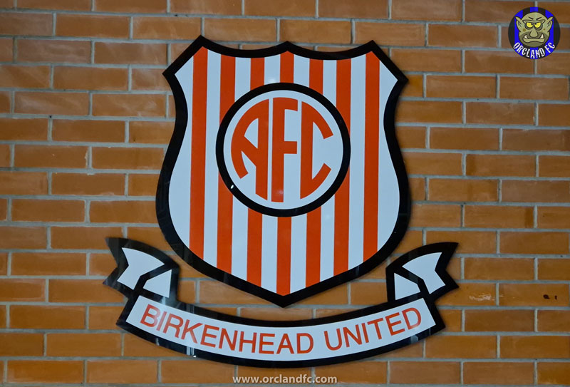 Birkenhead United Club Logo on the wall - Orcland FC
