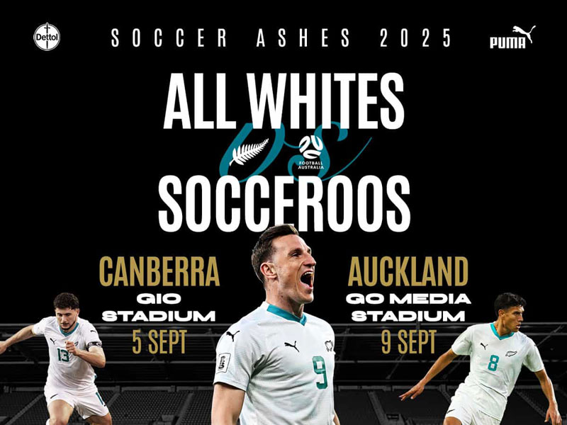 All Whites vs. Socceroos - New Zealand vs. Australia Football - Soccer Ashes September 2025