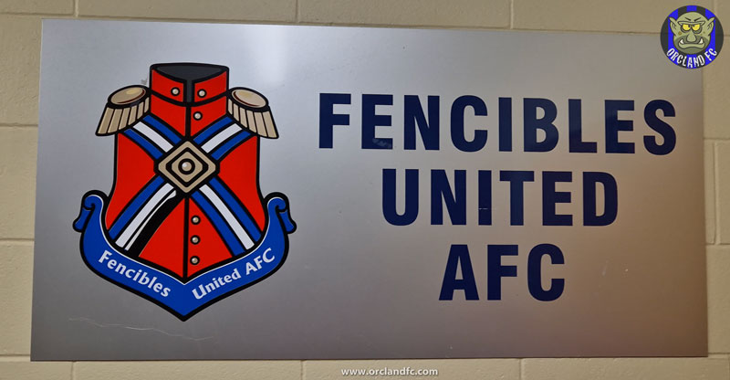 Fencibles United AFC Logo at their Riverhills Park clubrooms