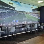 Auckland FC's AFC Lounge at Go Media Stadium - Photo of the first game on the wall
