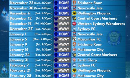 Auckland FC Fixtures & Results – Season 25/26
