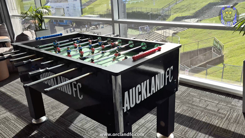 Foosball Table at the Black Knight Club - Auckland FC's VIP Lounge at Go Media Stadium