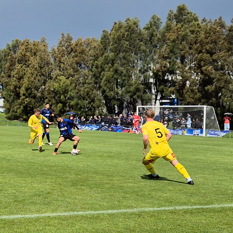 Auckland FC Reserves defending against Wellington Phoenix Reserves 2025