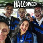An Auckland FC Halloween - Rob & Ange with Auckland FC players Cam Howieson, Logan Rogerson, Jake Brimmer, Marlee François and Dan Hall | Orcland FC