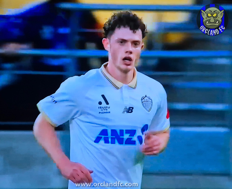 Jesse Randall in the Auckland FC away kit during Auckland FC vs. Wellington Phoenix match - November 2025 | Orcland FC covering the A-League