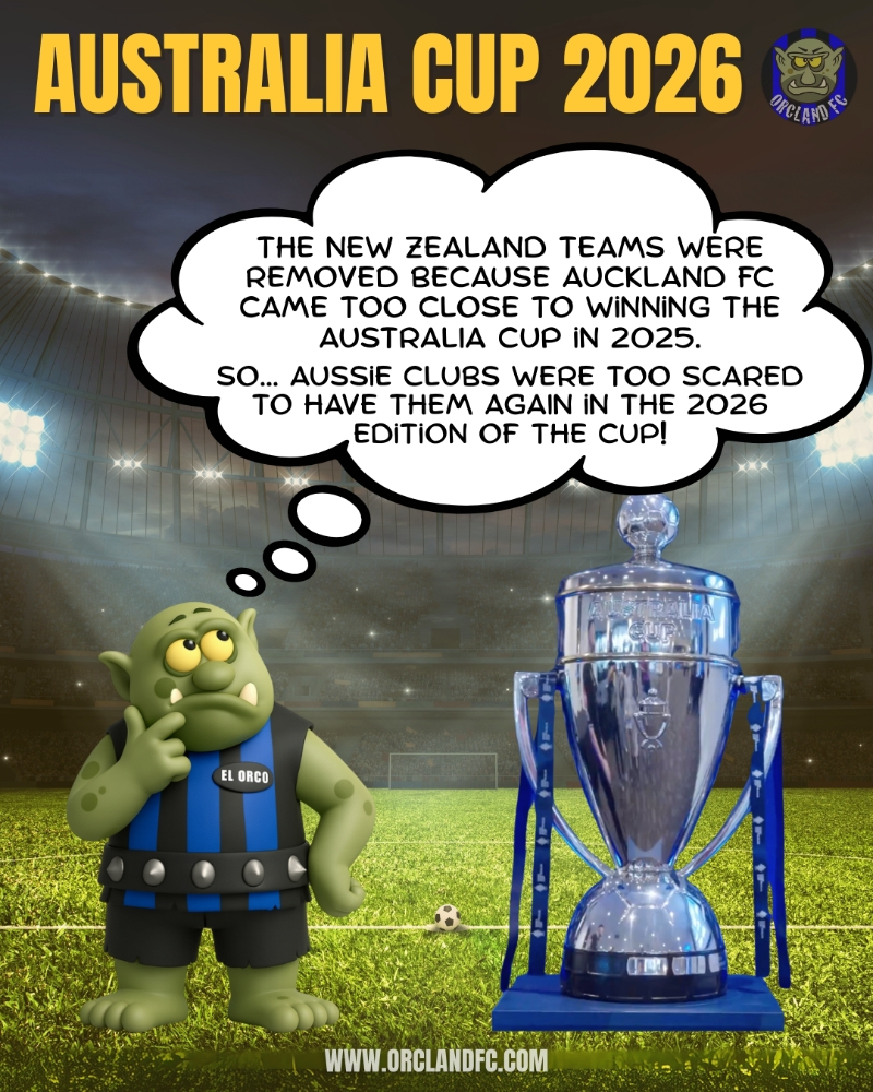 The reason Auckland FC and Wellington Phoenix are not in the Australia Cup 2026. Thoughts of El Orco - Orcland FC Football